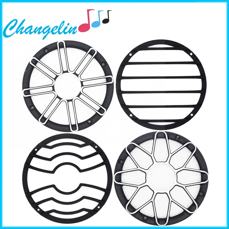 1 Pair 6.5 Aluminum alloy Metal Speaker Net Cover High-grade Car Home Enclosure Speakers Aluminu Frame Protective Wire Grille