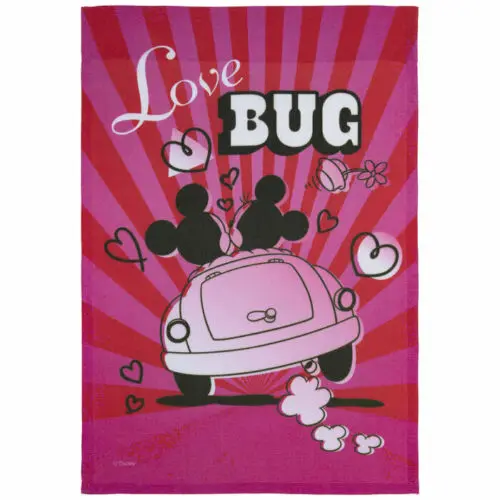 Mickey & Minnie Love Bug Garden Flag 18