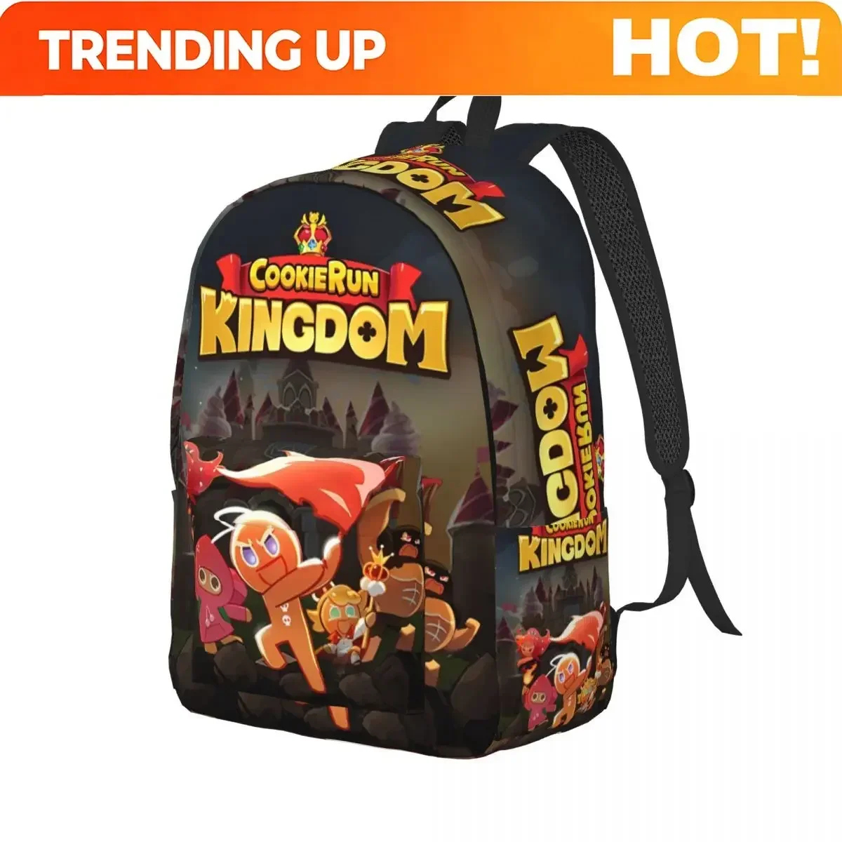 Custom Bag Pure Vanilla Cookie Game Kingdomed Teenage Backpack Sports Student Business Daypack For Men Women Laptop Computer Sho