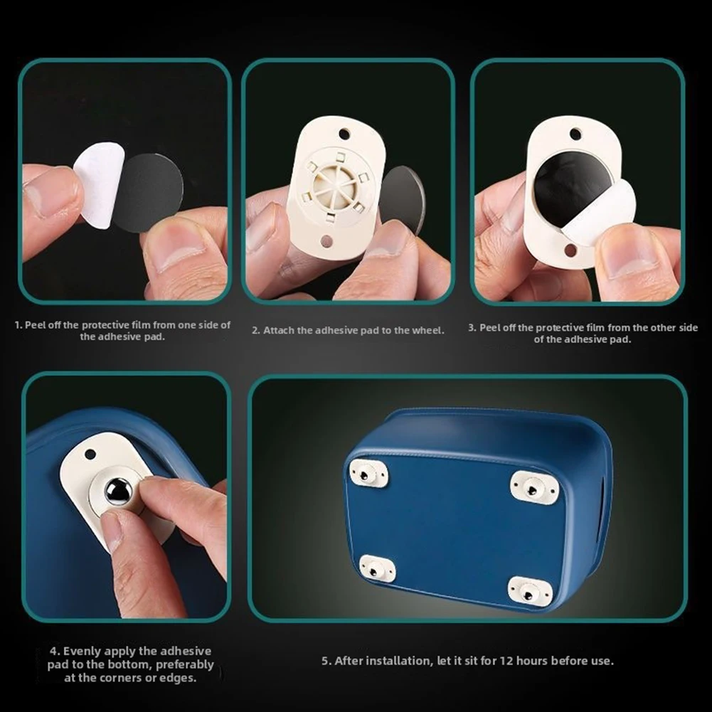 Ball Bearing Swivel Casters for Heavy Furniture with 360 Degree Rotation Quiet Operation and Stability Under Load