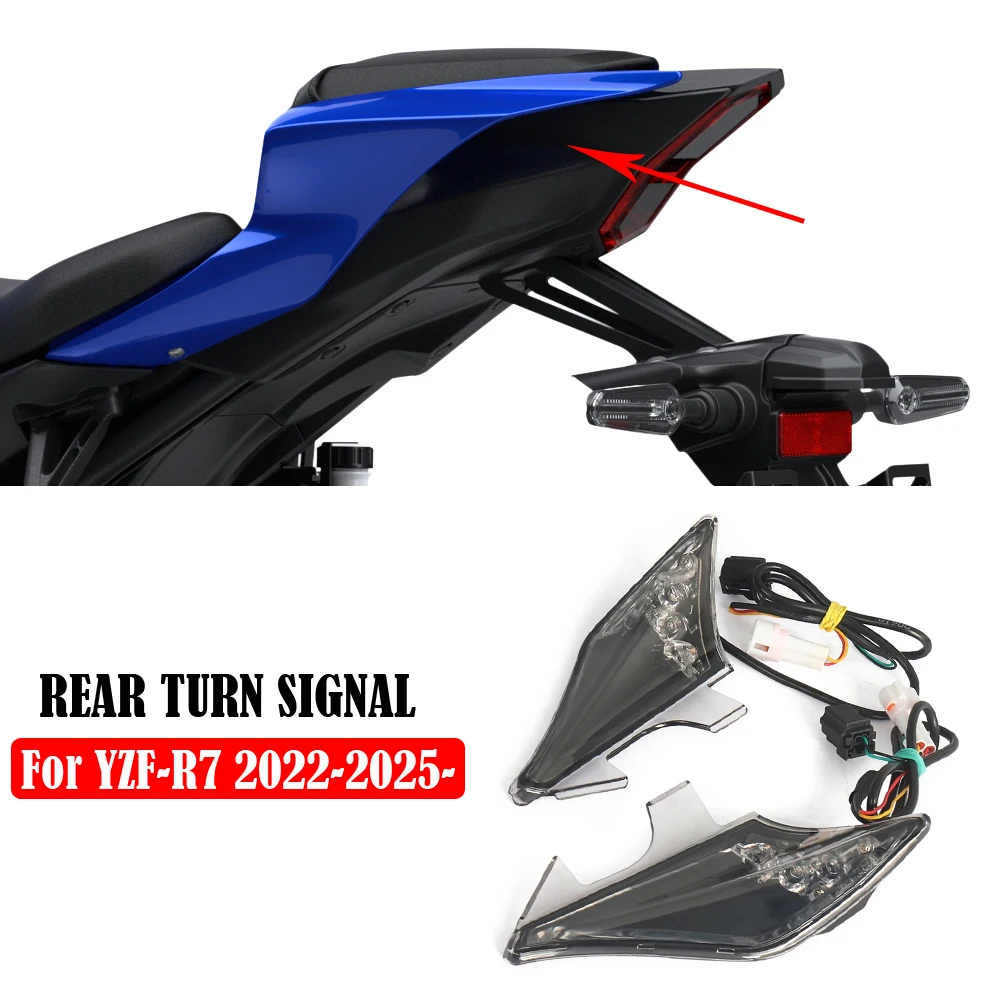 

FOR YZF R7 YZF-R7 YZFR7 2022 2023 2024 2025 New Motorcycle LED brake lights integrated with turn signal lights