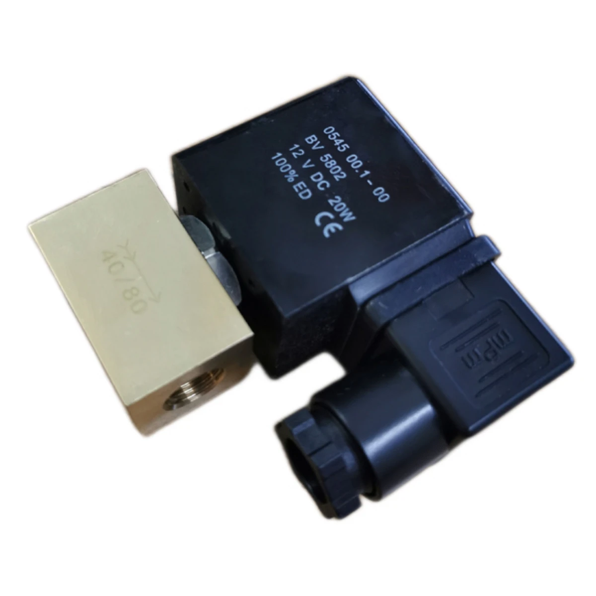 

Нормально закрытый латунный электромагнитный клапан высокого давления Воздушный клапан Водяной клапан 80 кг Ac220v DC24v 12v Фторный резиновый водяной клапан