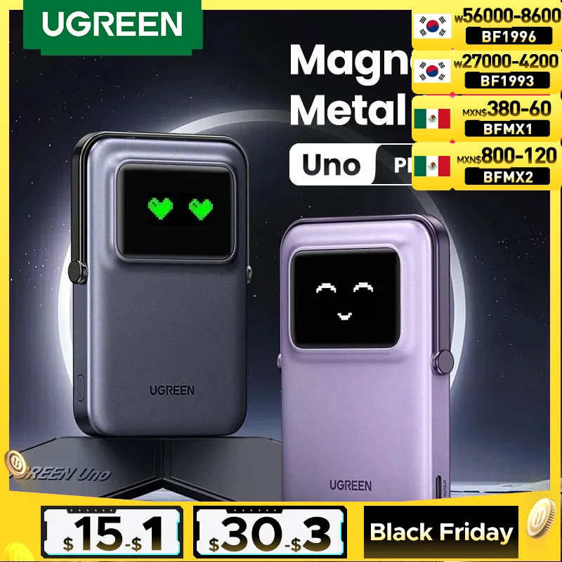 UGREEN Uno 5000mAh 20W Power Bank Magnetic Portable Wireless Fast Charging PowerBank for MagSafe for iPhone 16 15 Pro Max 16pro