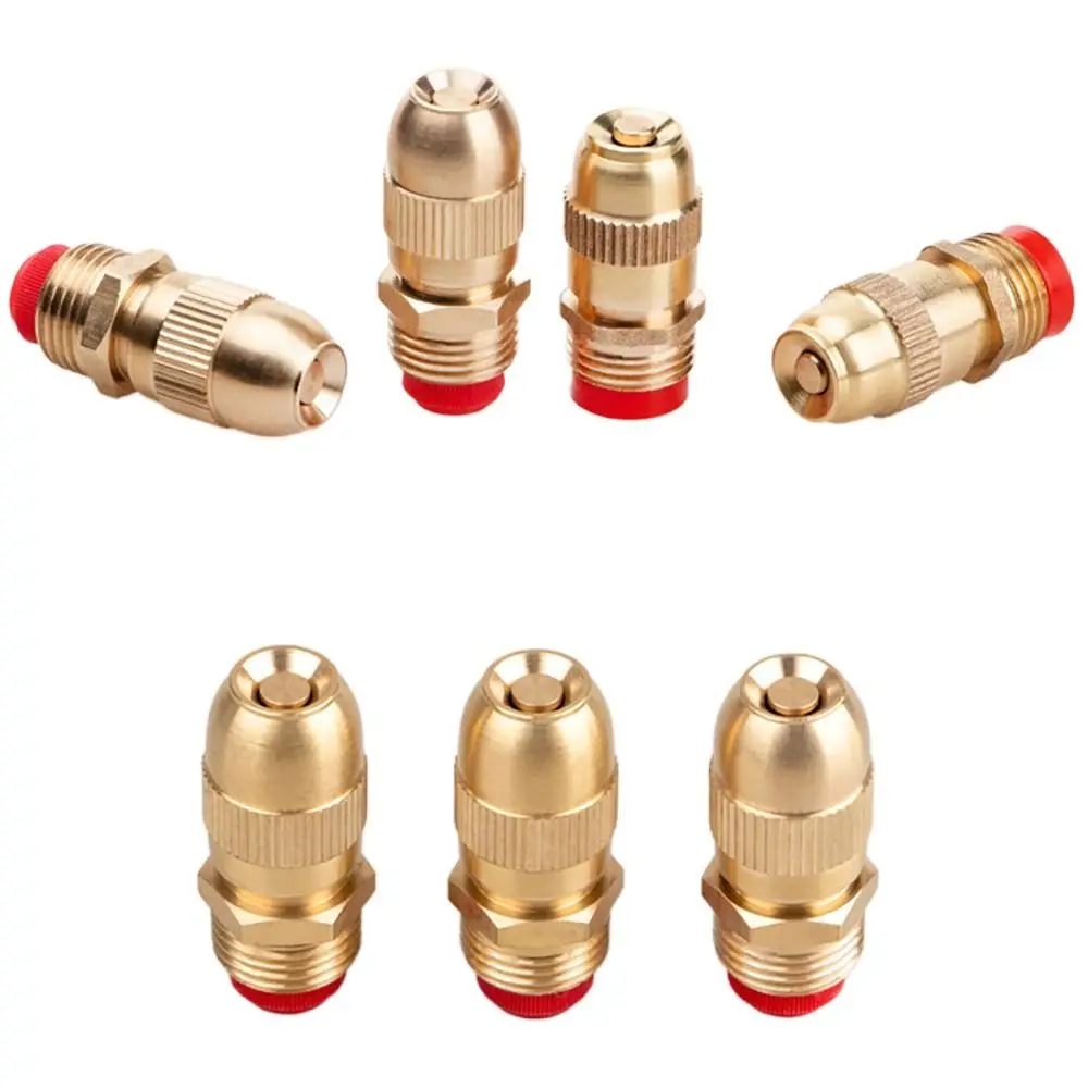 Brass Sprinkler Nozzle Adjustable Atomizing Sprinkler Head Garden Watering Misting Nozzle Drip Irrigation Copper Sprinklers