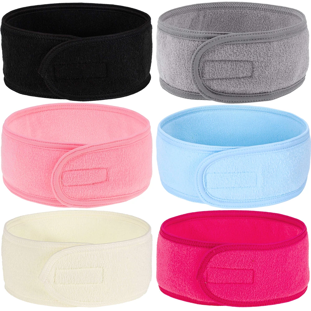 

Adjustable Head Band Spa Face Wash Makeup Sweat Head Wrap Non-slip Stretchable Washable Headband Hair band for Sports Hairbands