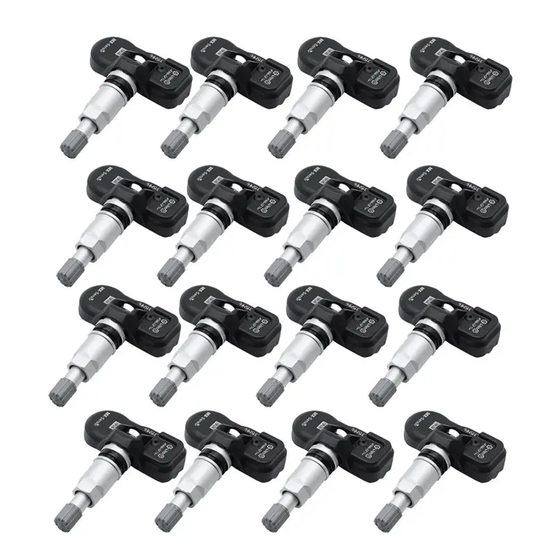 

TPMS Sensor 16Pcs 315MHZ Programmable Tire Pressure Sensor Universal For Autel TS408 TS508 ITS600 MX