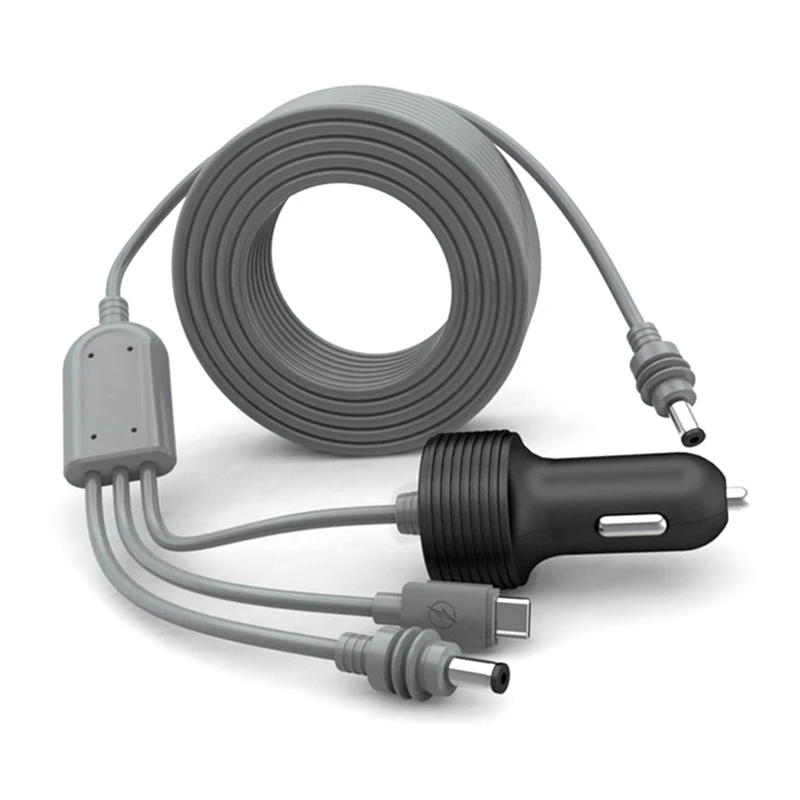 

Starlink Mini 3 In 1 DC Power Cable 10FT Cigaretter Plug And DC Male Power Cable Cord For Starlink Mini