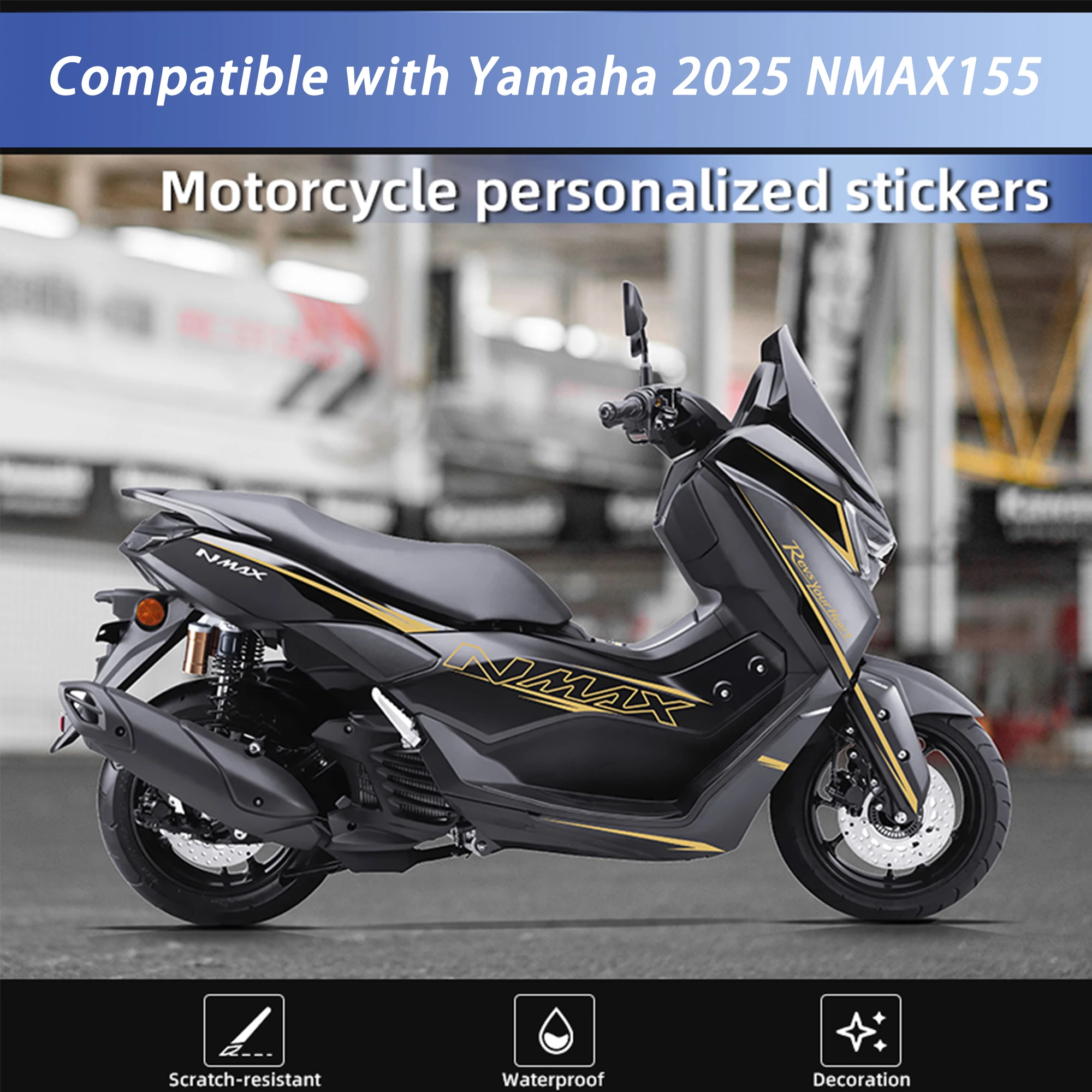 compatible-with-2025-2026-yamaha-nmax155-motorcycle-body-stickers-decals-graphic-kit-no-residue-anti‑scratch-decor-mod-parts
