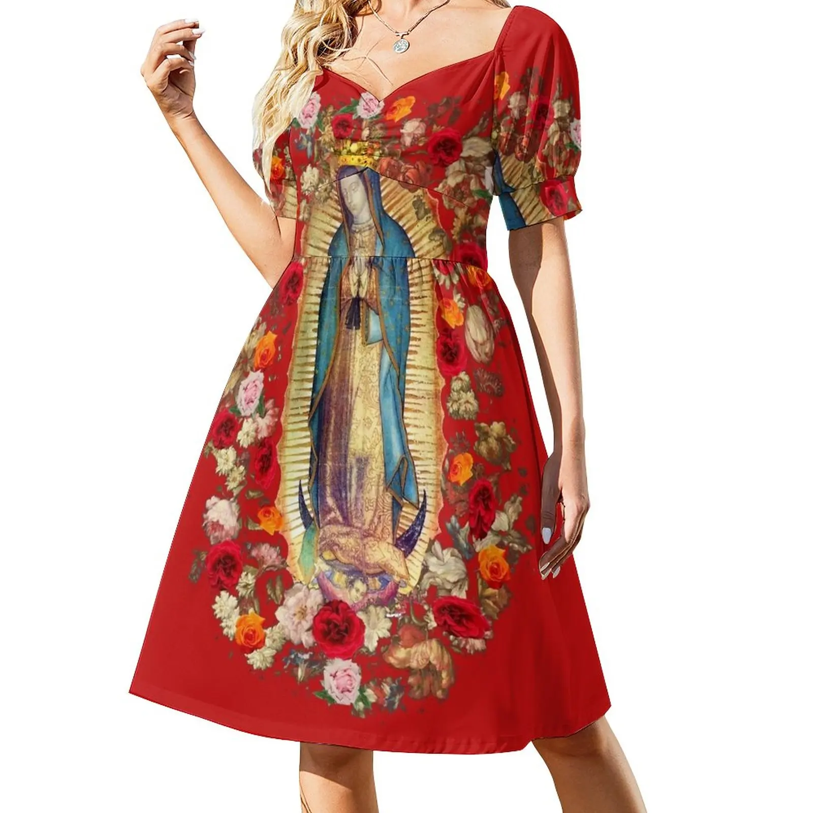 Our Lady of Guadalupe Mexican Virgin Mary Mexico Catholic Saint Dress dresses for special events women party dresses