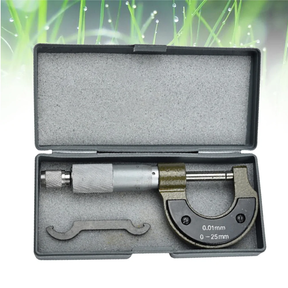 

0-25Mm Micrometer Caliper Carbide-Tipped Wear Resistant Satin Finish Locking Clamp Inner Diameter Measuring Instrument