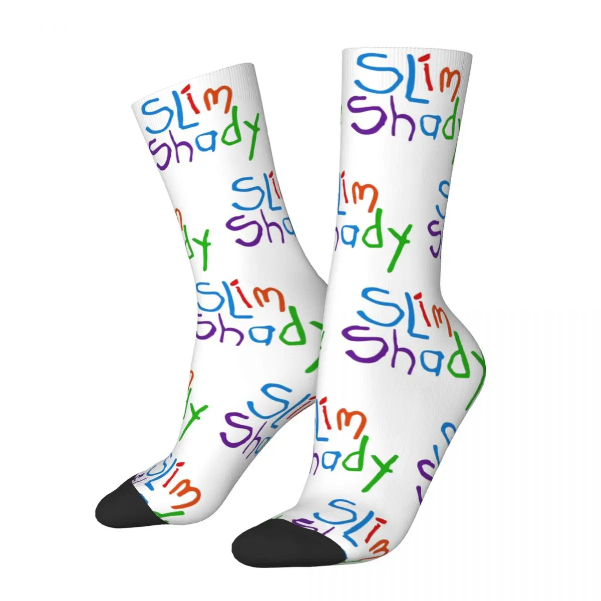 

Novelty Female Male Socks Slim Shady Eminem Rapper Stuff Comfortable 2024 New Album High Quality Socks All Seasons