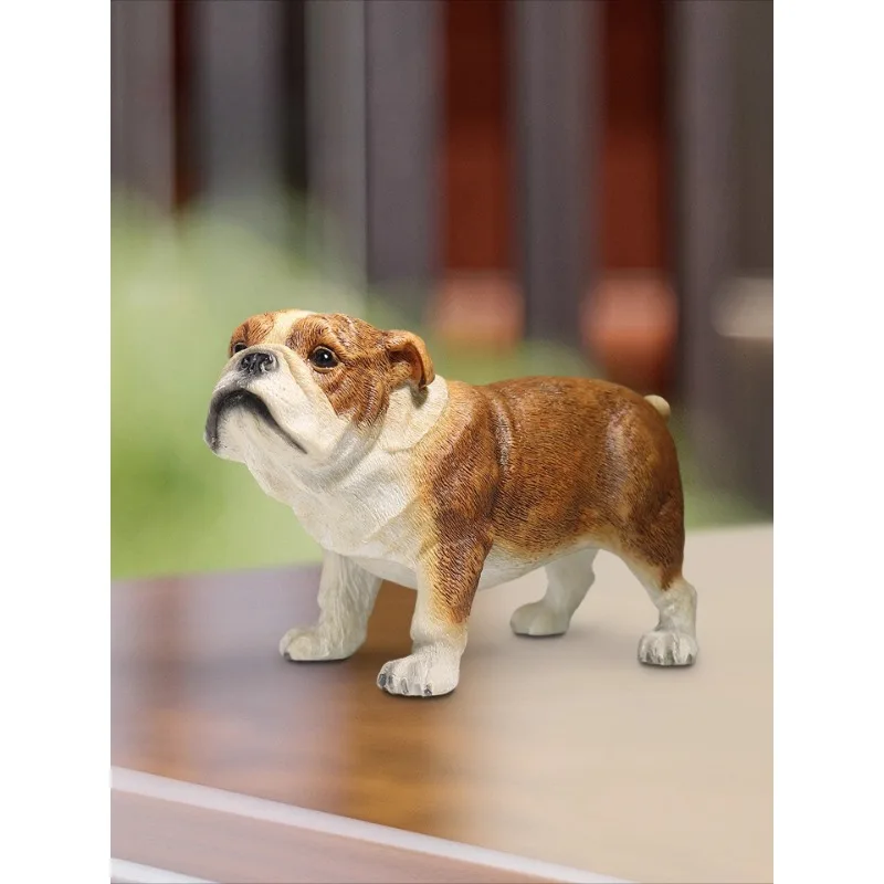 

In Stock YFA 1/6 Scale Simulated Ugly Cute Standing British Bulldog Dog Model DIY for 12in Toys Figures Car Desktop Decoration