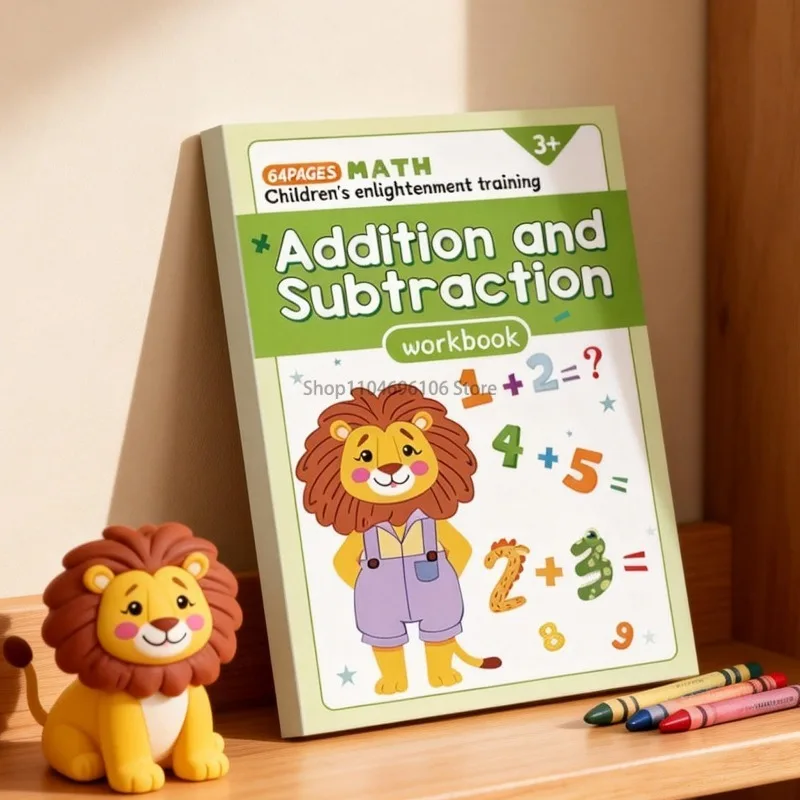 

64 страницы, Детская математическая тетрадь: сложение и вычитание в пределах 10, тетрадь по устному счету, сборник арифметических задач