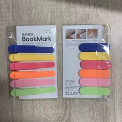 1/3/6Pcs Silicone Bookmark Automatically Follows Page Flipping Student Bookmarks Office Stationery Home Office School Supplies