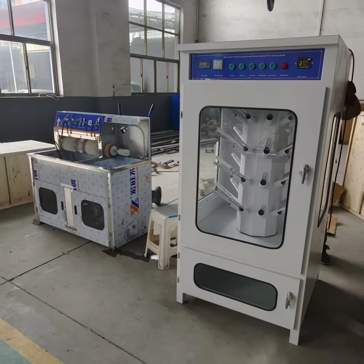 Industrial Shoe Washing Machine Shoes Drying Machine For Sale/Electric Semi Automatic Sneaker Leather Shoes Washing Machine