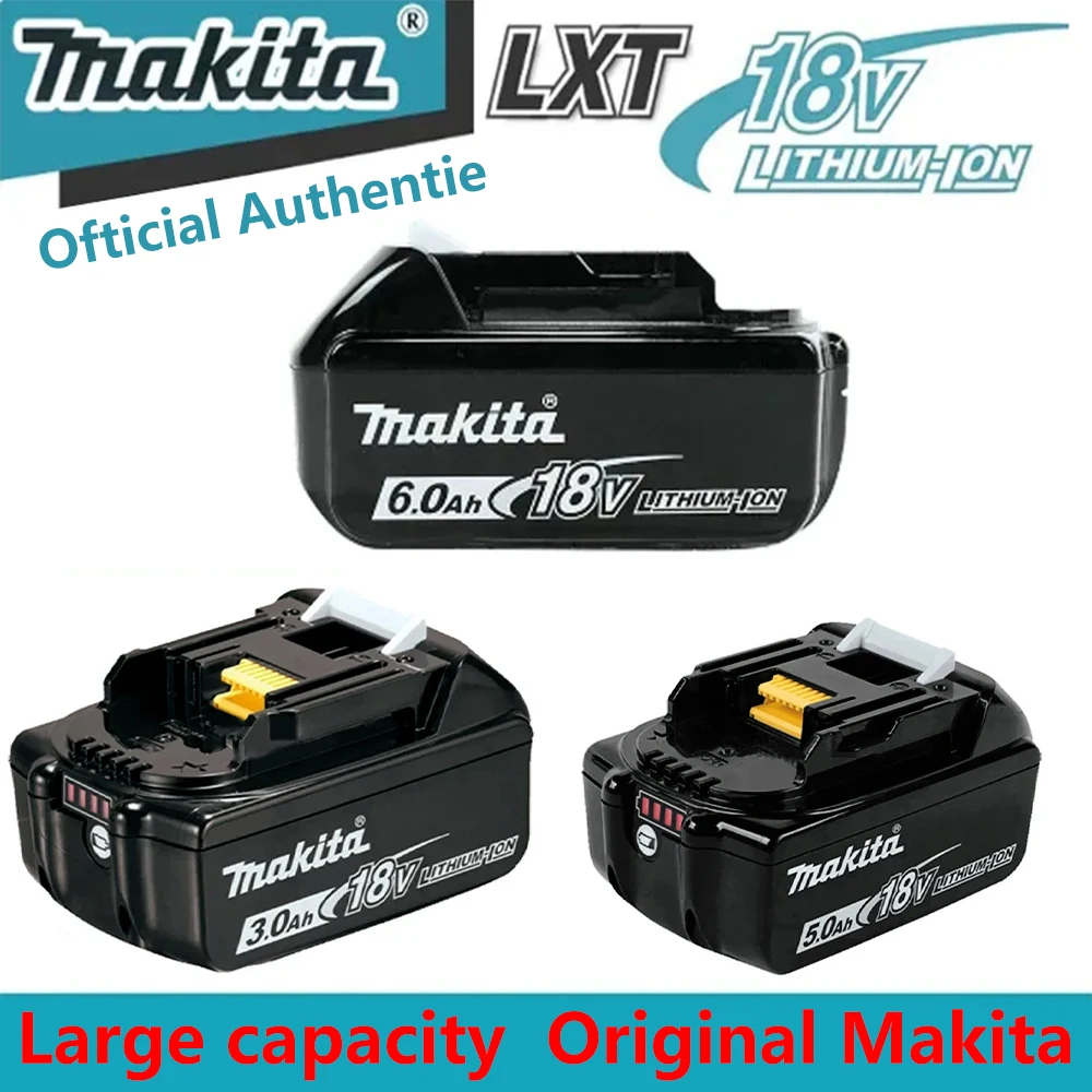 

Original Makita 18V 6.0Ah 5.0Ah Lithium ion Battery,For Power Tool LXT BL1860B BL1860 BL1850 Replacement Rechargeable Battery