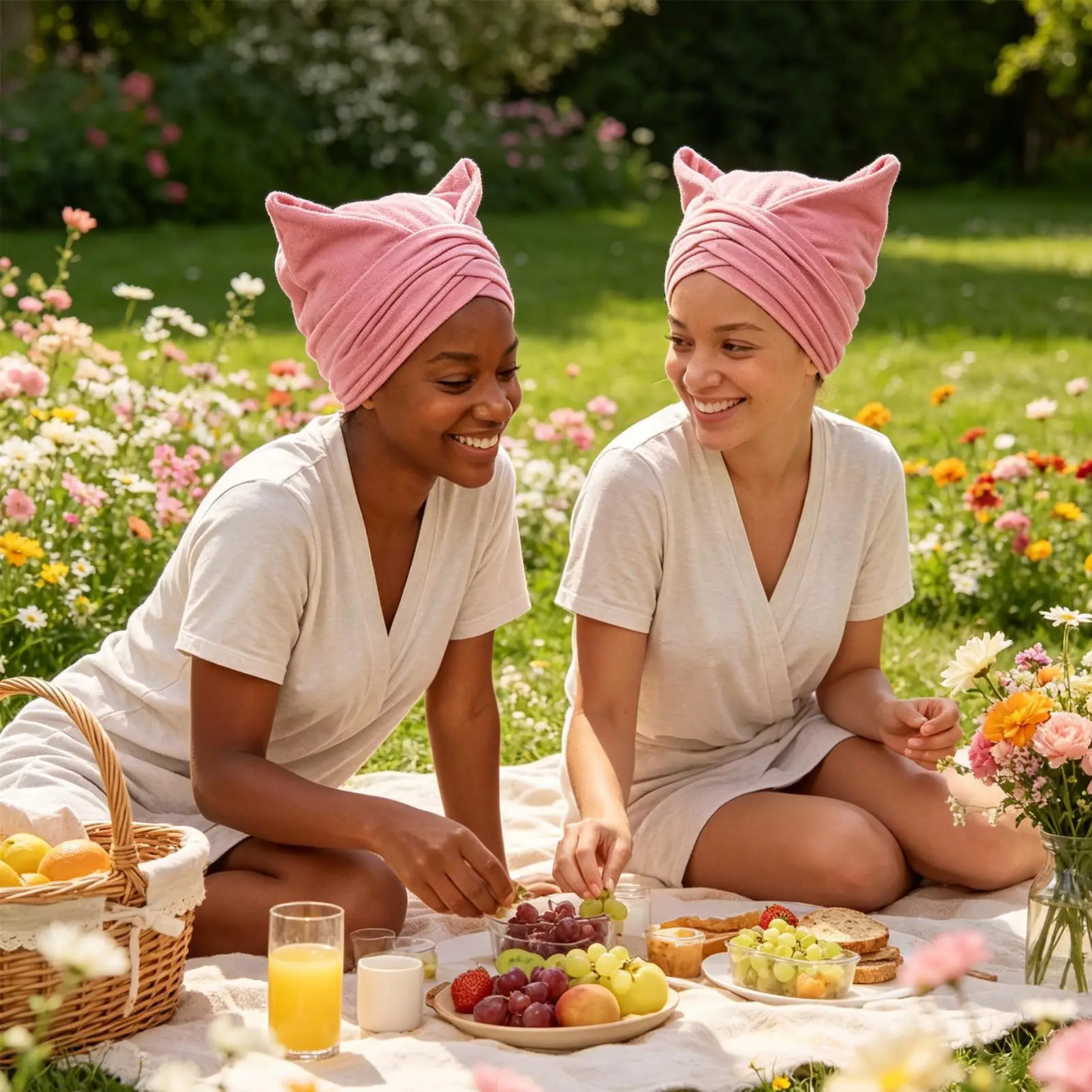 Professional Ladies Hair Towel Washable Hair Turban Wrap Drying Head Towels for Children and Women Wet Hair