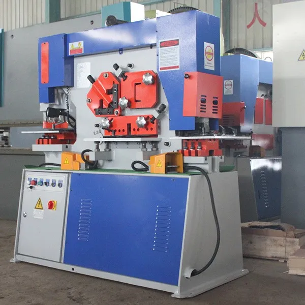 Q35y-25 piastra metallica cesoia angolo e foro punzonatura ferro lavoratore combinare 120Ton Ironworker idraulico Hine