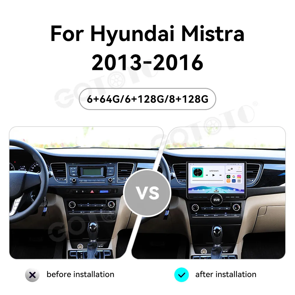 Radio Tape Recorder Android 15 11.5 Inch For Hyundai Misto 2013‑2016 Car Multimedia Player Stereo Head Unit 4G SIM LTE 4G