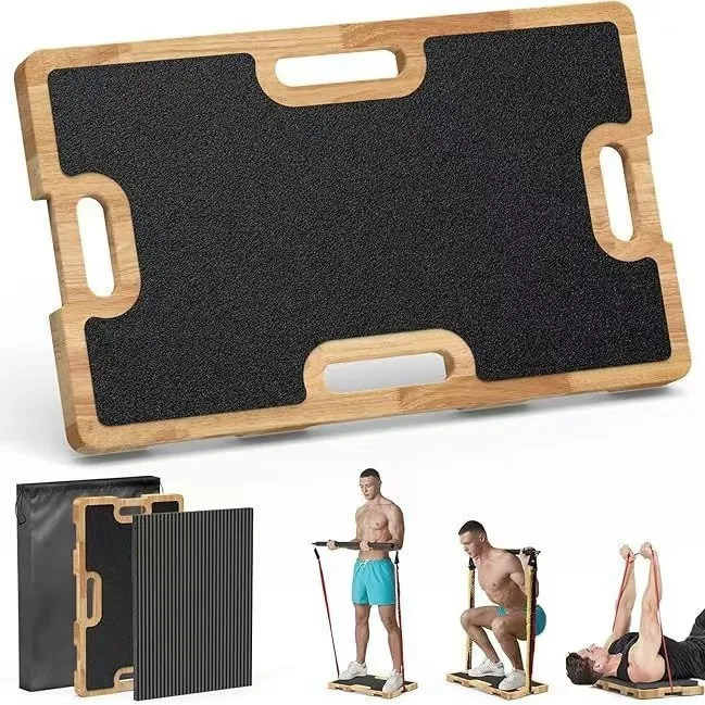 

Wooden Fitness Board Adjustable Stretcher Sports Gym Step Platform Training Board Solid Wood Workout Board