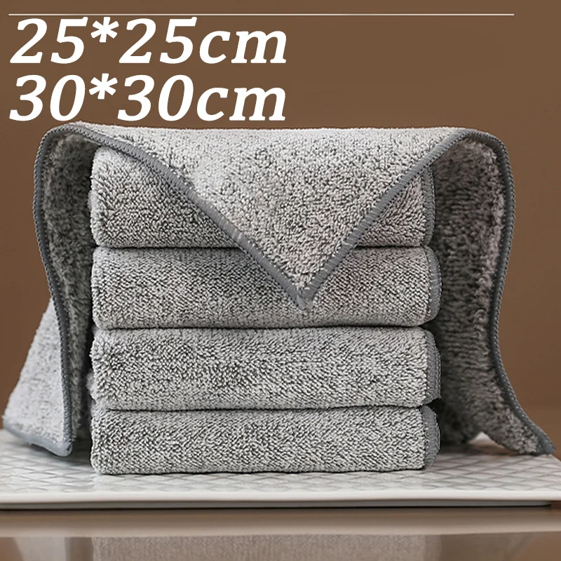 

1Pcs Efficient Bamboo Charcoal Fiber Cars Cleaning Towel Universal Home Super Absorbent Non-Stick Oil Clean Towel Wiping Tool