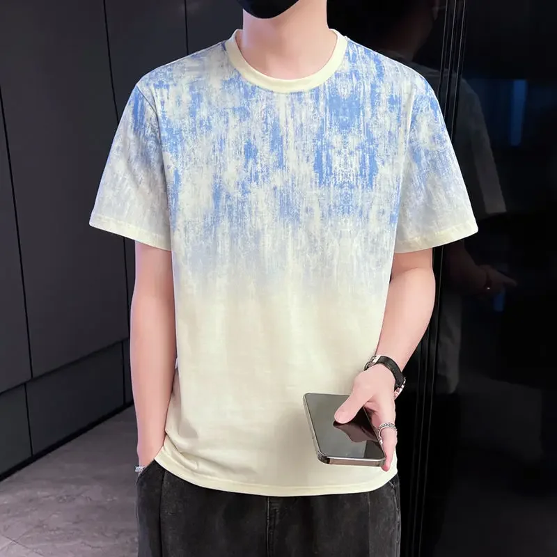عادي س الرقبة 100 ℅   القطن الذكور تيز قمصان Kpop Harajuku تي شيرت رجالي الأصلي مضحك Y2k مطاطا كول حفلة شيك الصيف القمم