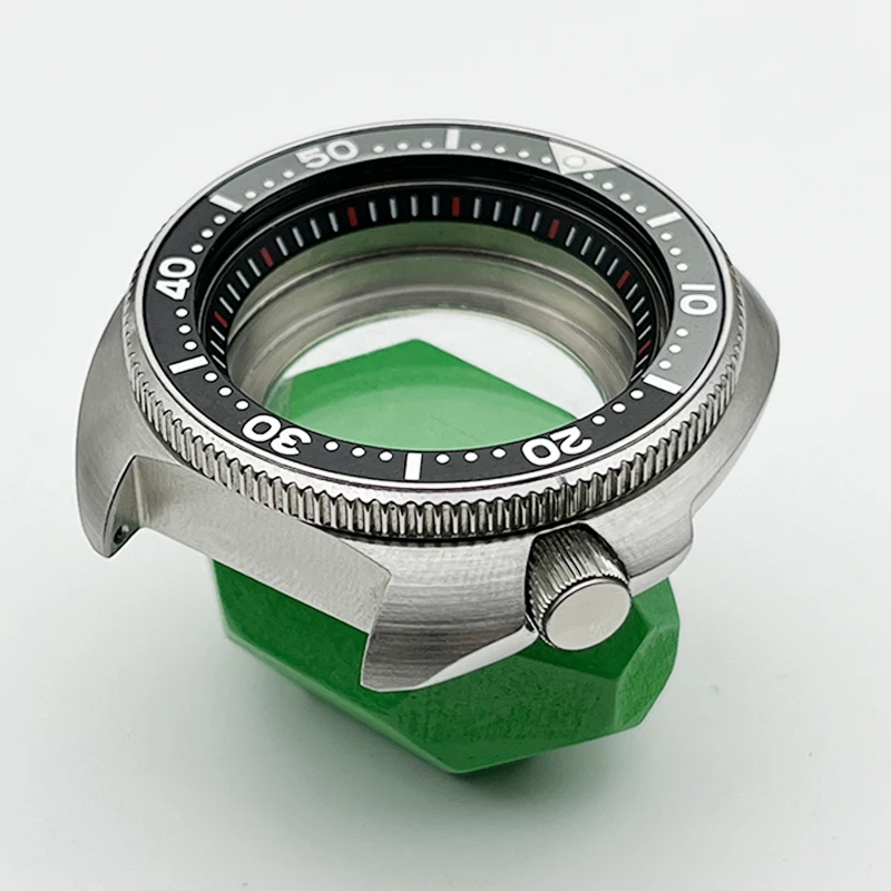 Mod Nh35 Case Skx 6105 6309 Turtle Abalone Past In De Nh35 Nh36 4r 7S Japan Automatische Beweging Saffier Glazen Horlogekast