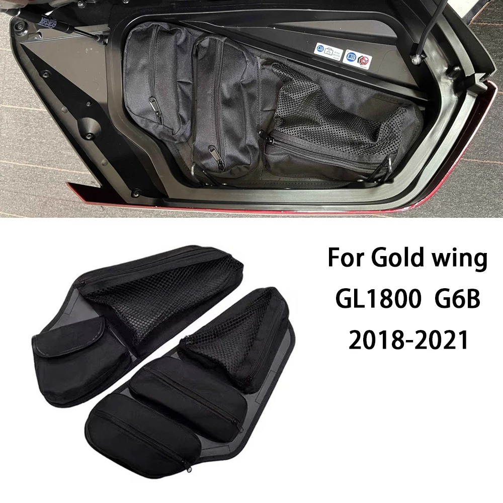 

Gold Wing 1800 Trunk Lid Fitted Lining With Organizer Storage Bag Pocket Saddlebag For HONDA Goldwing GL1800 F6B GL 1800 2018-UP