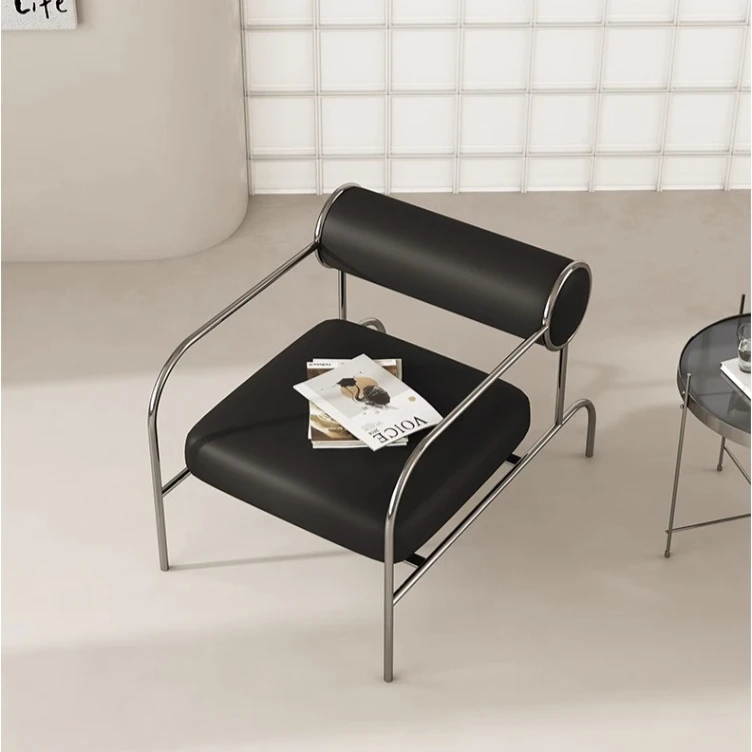 

Дизайнерский стул Игровые стулья для гостиной Подлокотник Диван из искусственной кожи Современный ленивый стул Дизайнерский уникальный Fauteuil Salon Одиночный диван-стул