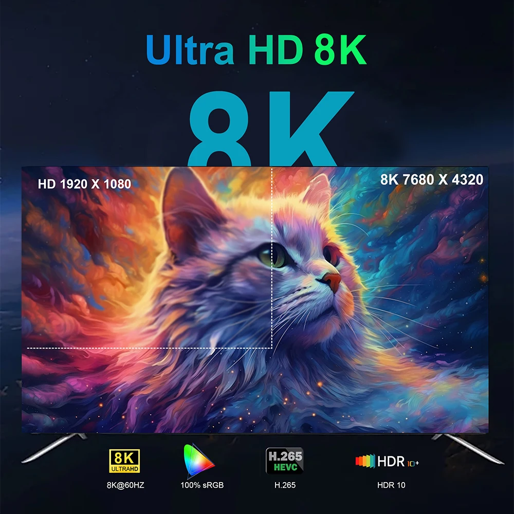 YOZHIXU T8S صندوق التلفزيون الذكي Google Assistant Set Top Box RK3518 Bluetooth 5.4 Wifi6 8K Video Netflix 8GB 128GB مشغل الوسائط سريع