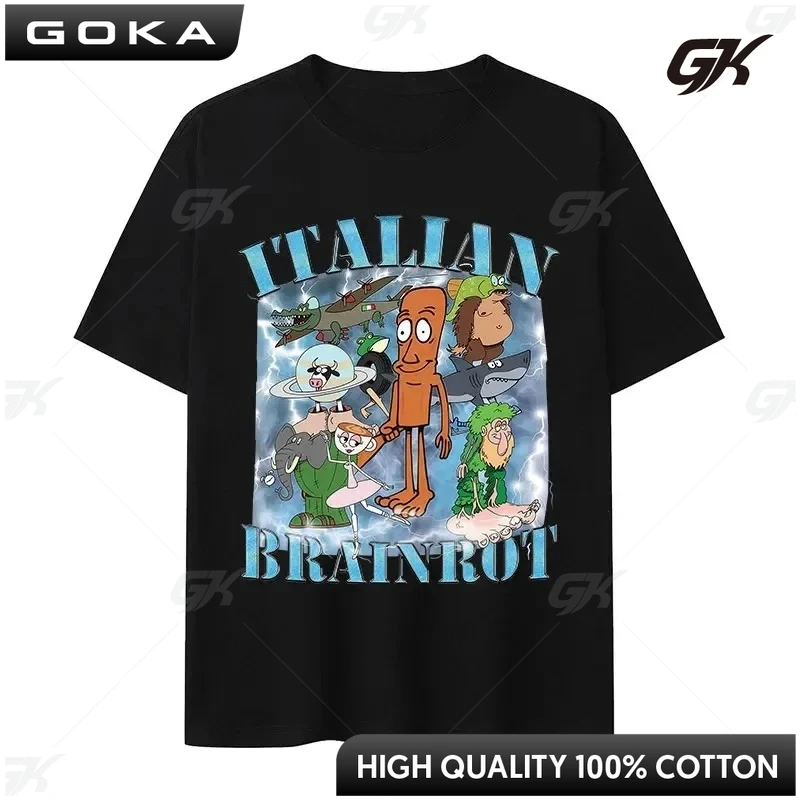 

Italian Brainrot Funny Cappuccino Assasino Meme Graphic T Shirt Men Women Kawaii Short Sleeve T-shirt Summer O-Neck T-shirts