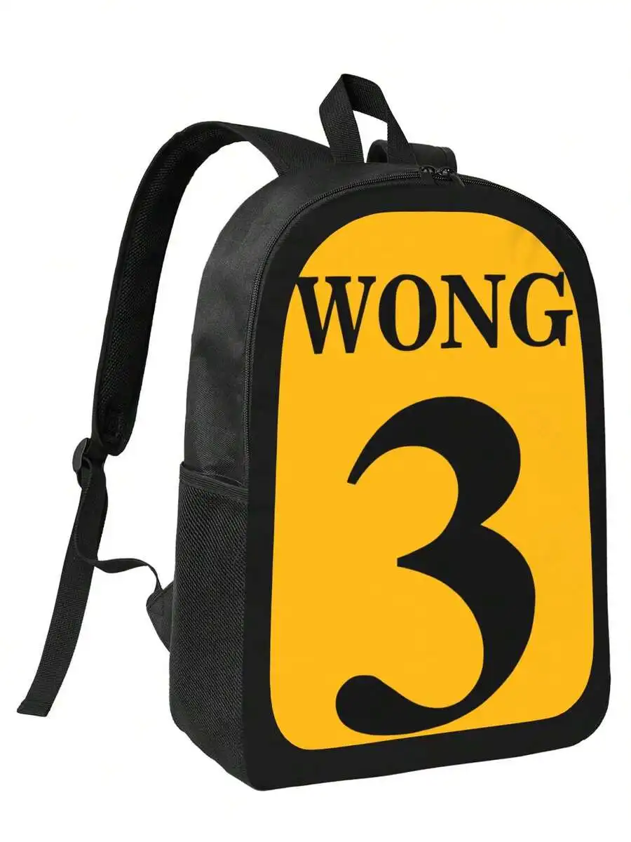 Typography Print Backpack For Adults - Large Capacity Laptop Bag 17 Inch Daily Commute