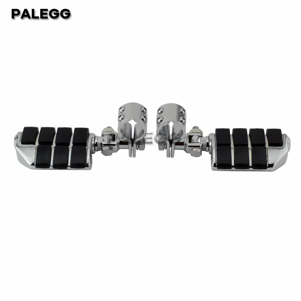 Motorcycle Accessory Highway Clamp Foot Pegs Footrest Pedal Footpegs Mount For Harley Electra Road King Street Glide 1-1/4\