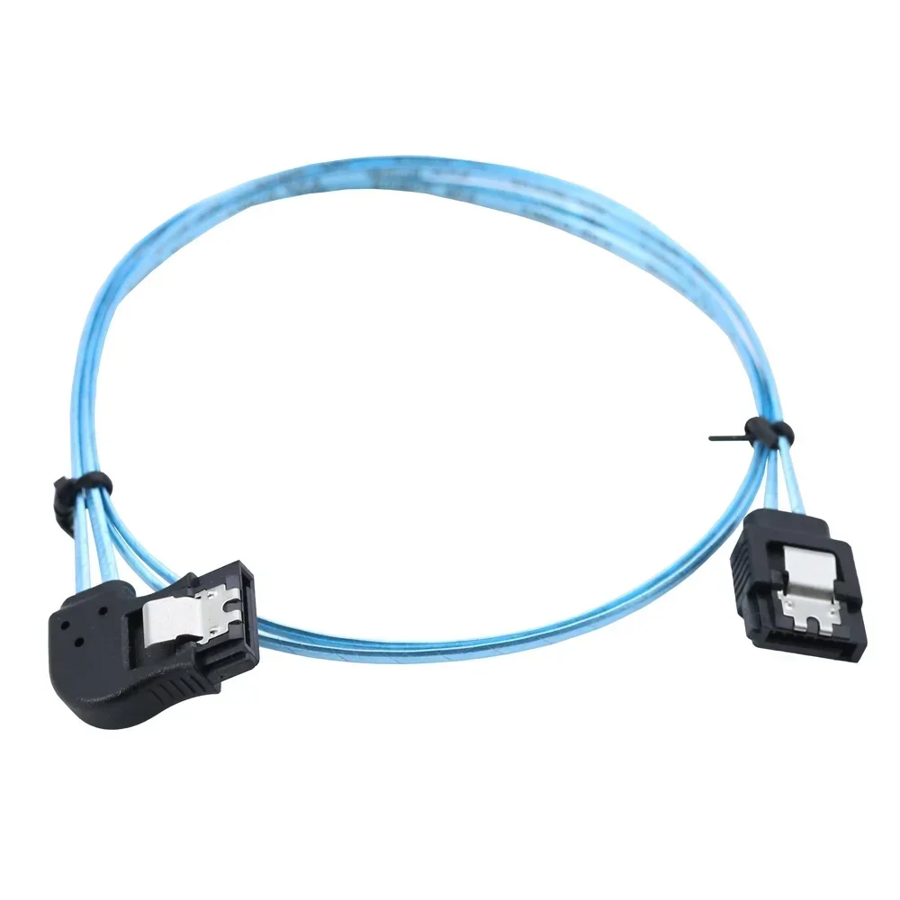 2PCS/LOT Connect Your Server with Ease Using SATA 7Pin Female to 12G SAS Cables with Left Angle 180 Degree Bend
