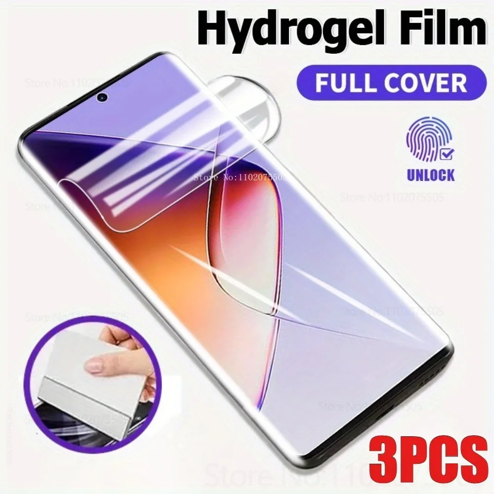 

3 шт. передняя гидрогелевая пленка с полным покрытием для iPhone 14 Promax 13 12 Mini 11 Pro Max Защитная пленка для экрана 16 Plus 15 Plus 17 Pro Max Film