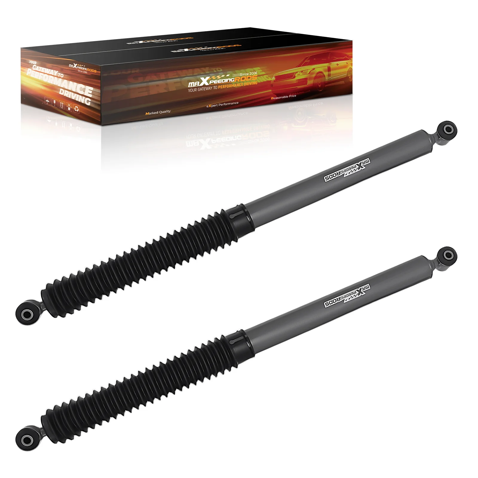 

Rear Shock Absorbers For Ford F150 2WD 4WD 2009-2023 Fit 4-7.5" Lift Kit