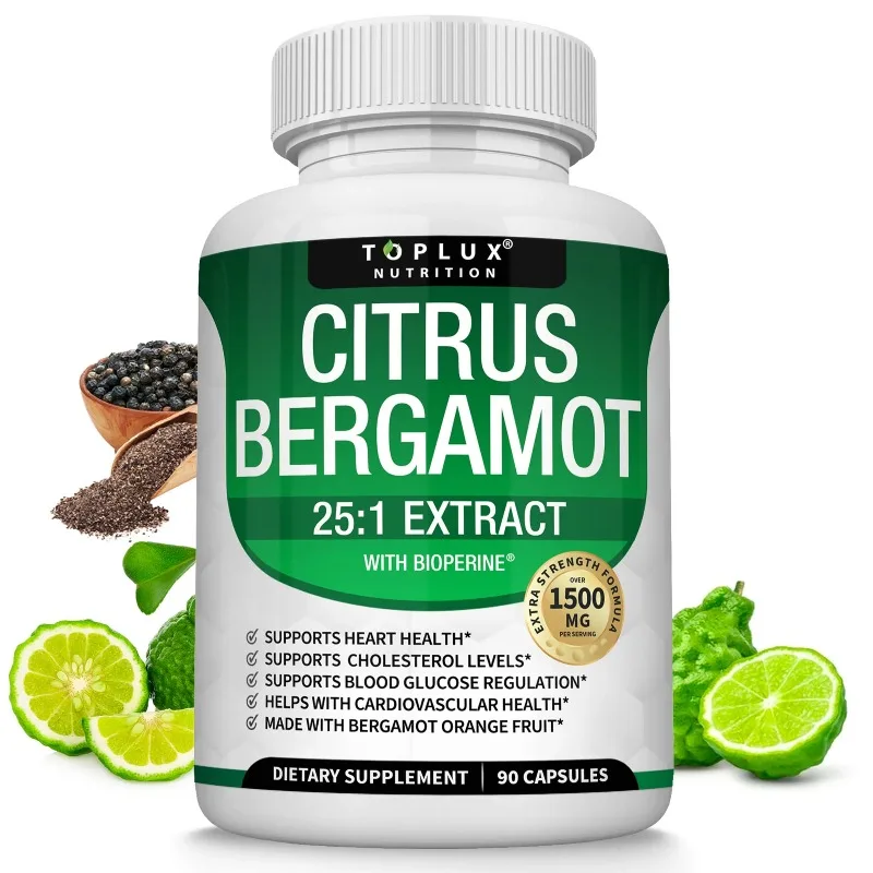 Citrus Bergamot Supplement 1500mg - Powerful Antioxidant, Helps Maintain Overall Health, Slow Down Aging, and Enhance Immunity