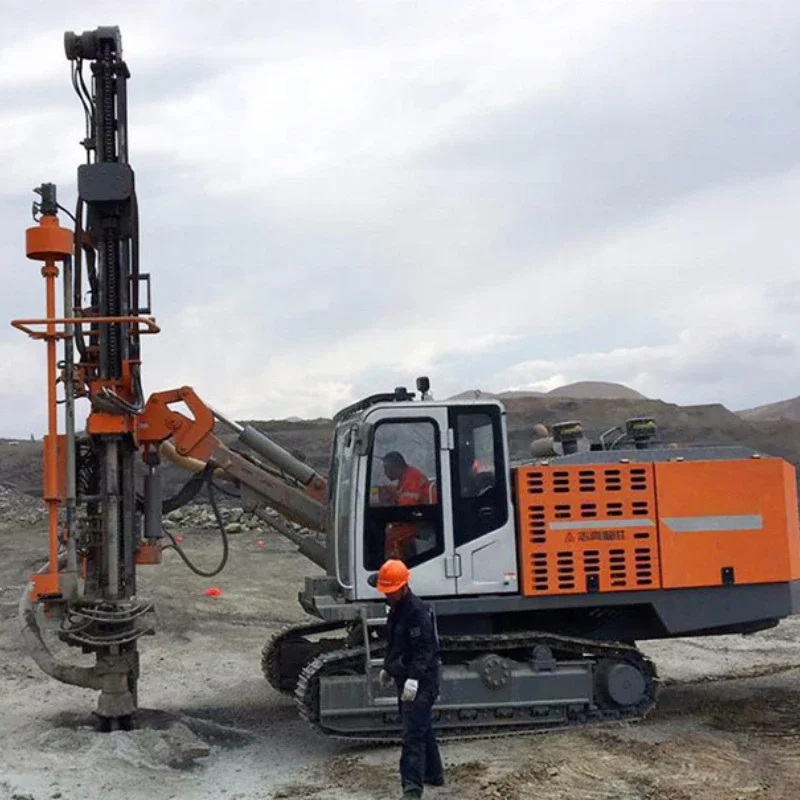 YG453 Hole 90-138 Automatically Integrated Drilling Rig Portable Rock Auger Borehole Air Drilling Rig for Mining