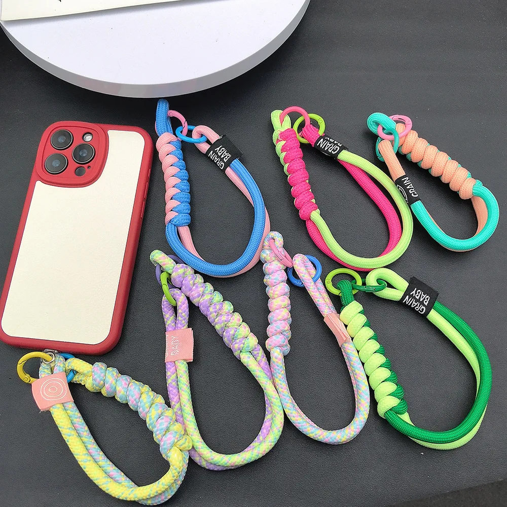 

Модный ремешок-карабин унисекс из тканого материала в цвете «допамин» для телефона, фотоаппарата, бутылки с водой, с защитой от потери, кражи и захвата