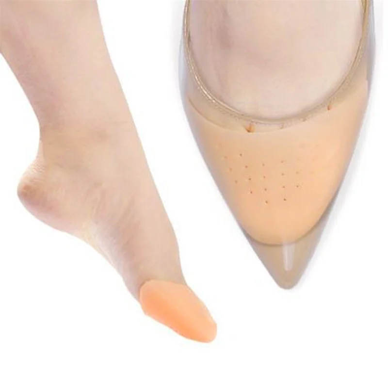 Silicone High Heel Toe Pads Toe Caps Reusable Toe Sleeve Women Foot Protector Soft Ballet Pointe Dance Shoes Pads Toe Protectors