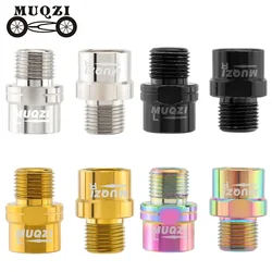 MUQZI Pedal Extension Shaft Anti Corrosion Left Right Signs Cycling Accessories Wear Resistant Bike Pedals Adapters Spacers