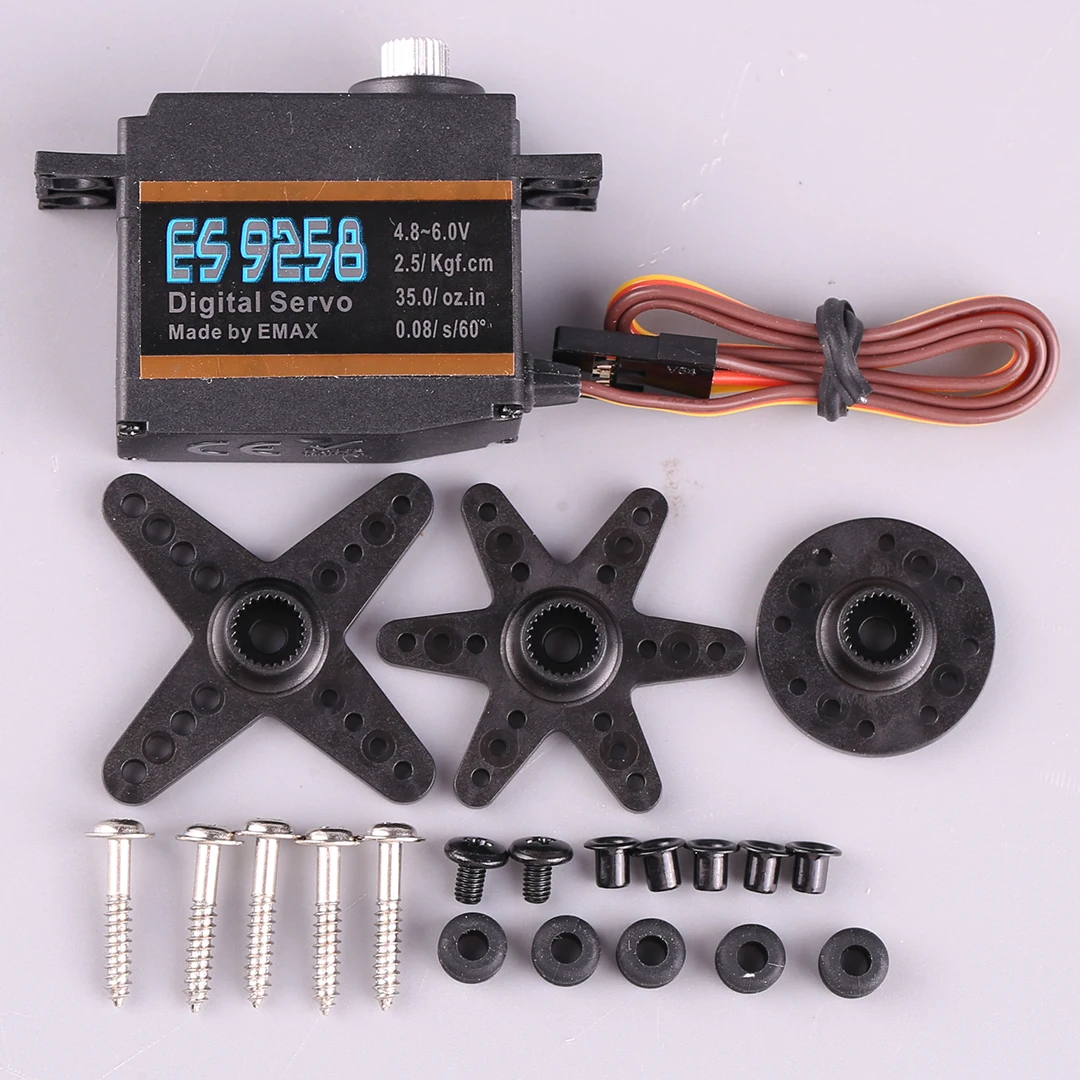 EMAX ES9258 remote-controlled aircraft model accessories 450 helicopter 25g metal digital lock tail servo