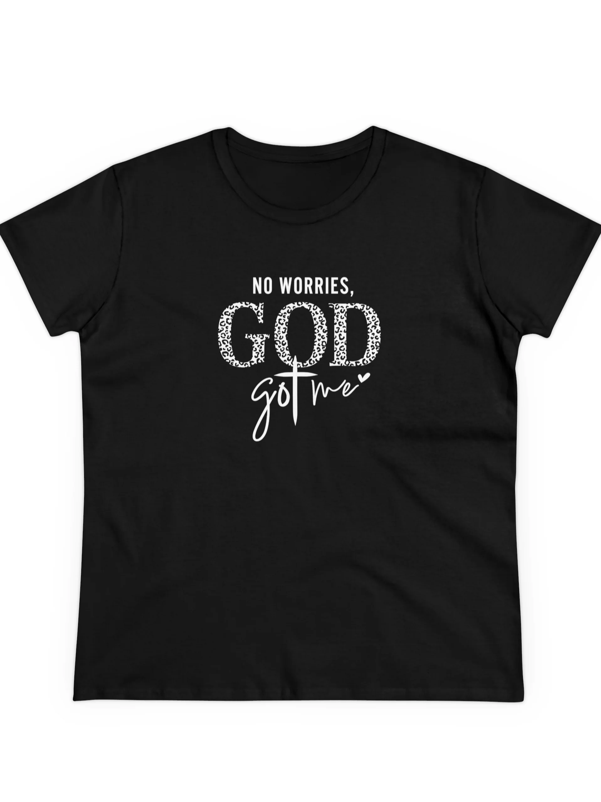 تي شيرت نسائي من God Got Me مريح برقبة دائرية كاجوال من مزيج القطن وأكمام قصيرة ناعمة قابلة للتنفس #5