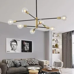 Nordic Design Pendant Light Simple LED Spider Light Chandelier Creative Personalized Bedroom Ceiling Lamps for Living Room