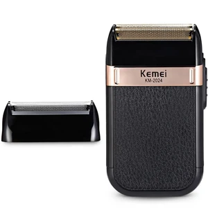 Rasoir rechargeable Kemei puissant pour hommes en aluminium : rasoir électrique pour barbe, crânes rasés, rasoir électrique avec filet supplémentaire 12 meilleurs rasoirs en aluminium pour hommes en vente - No 11