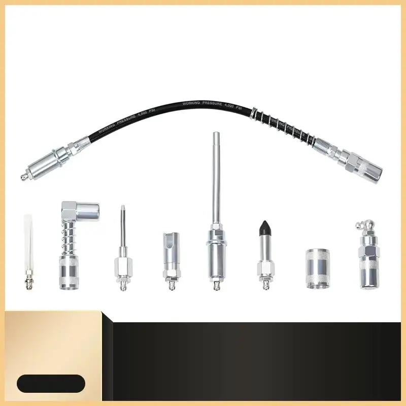 

Инструмент Наконечник для смазки Маленький набор для смазки Набор муфт для смазки из 9 предметов Быстроразъемные смазочные фитинги Полные аксессуары для смазки-N30R