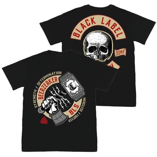 2026  Unisex Crew Neck T-Shirt Double Sided Print Vintage Skull Hammer Art Graphic Rock Casual Short Sleeve Tee
