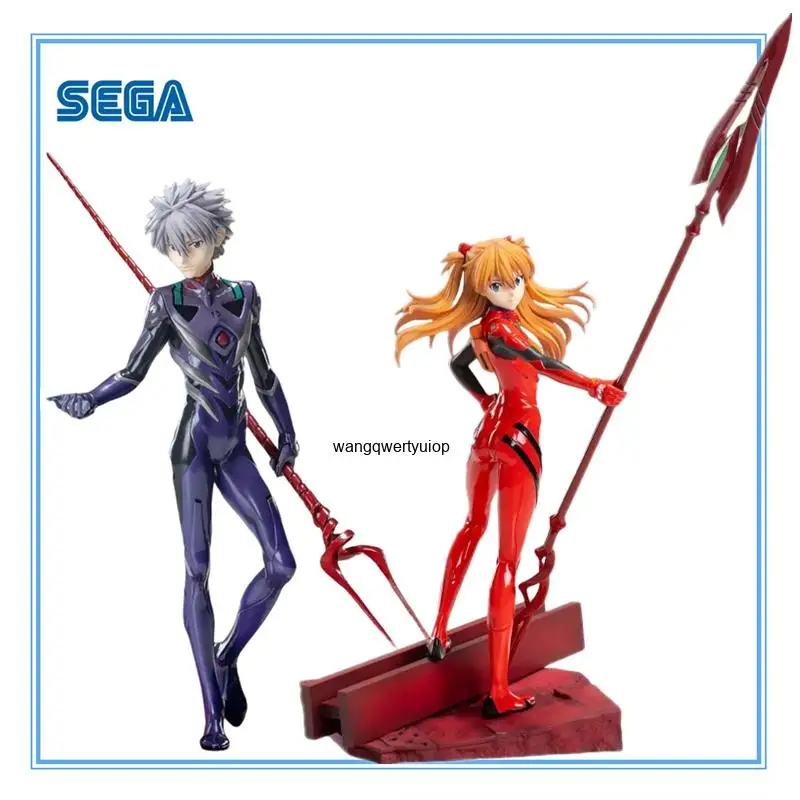 Original SEGA NEON GENESIS EVANGELION Asuka Langley Soryu Nagisa Kaworu Anime Figure Collectible Boxed Model Dolls Toy for Gift