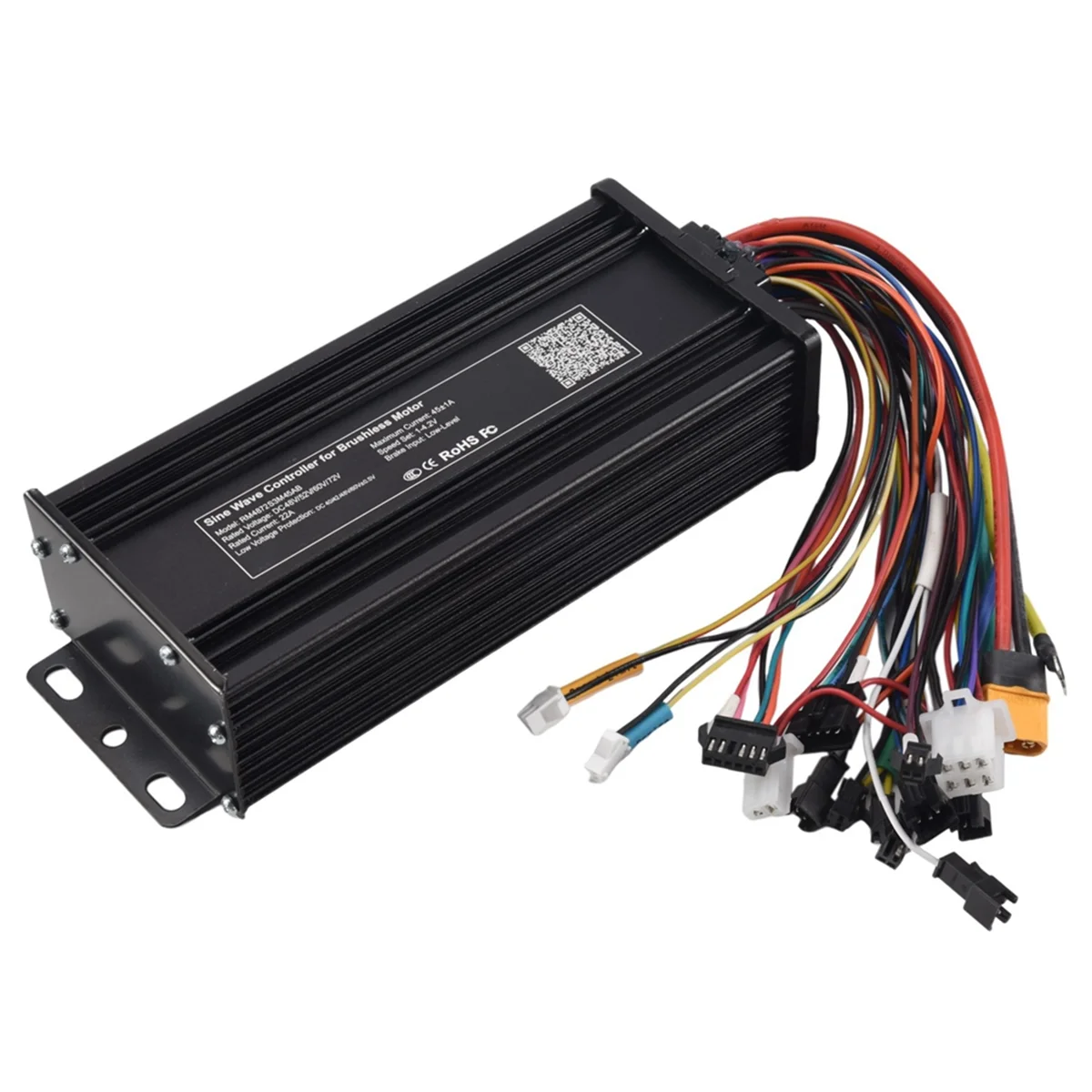 48V 52V 60V 72V 1500W-3000W 45A 3-Mode Sine Wave Ebike Controller with Colorful LCD Display UKC-1