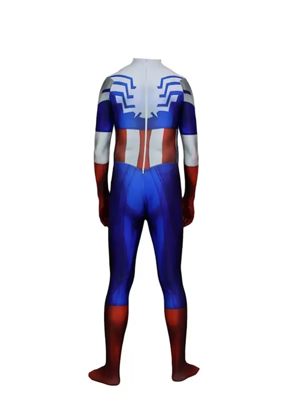 ผู้ใหญ่กัปตันคอสเพลย์เครื่องแต่งกายฮาโลวีนปาร์ตี้หญิงสาวผู้หญิง Jumpsuits Superhero Zentai บอดี้สูท